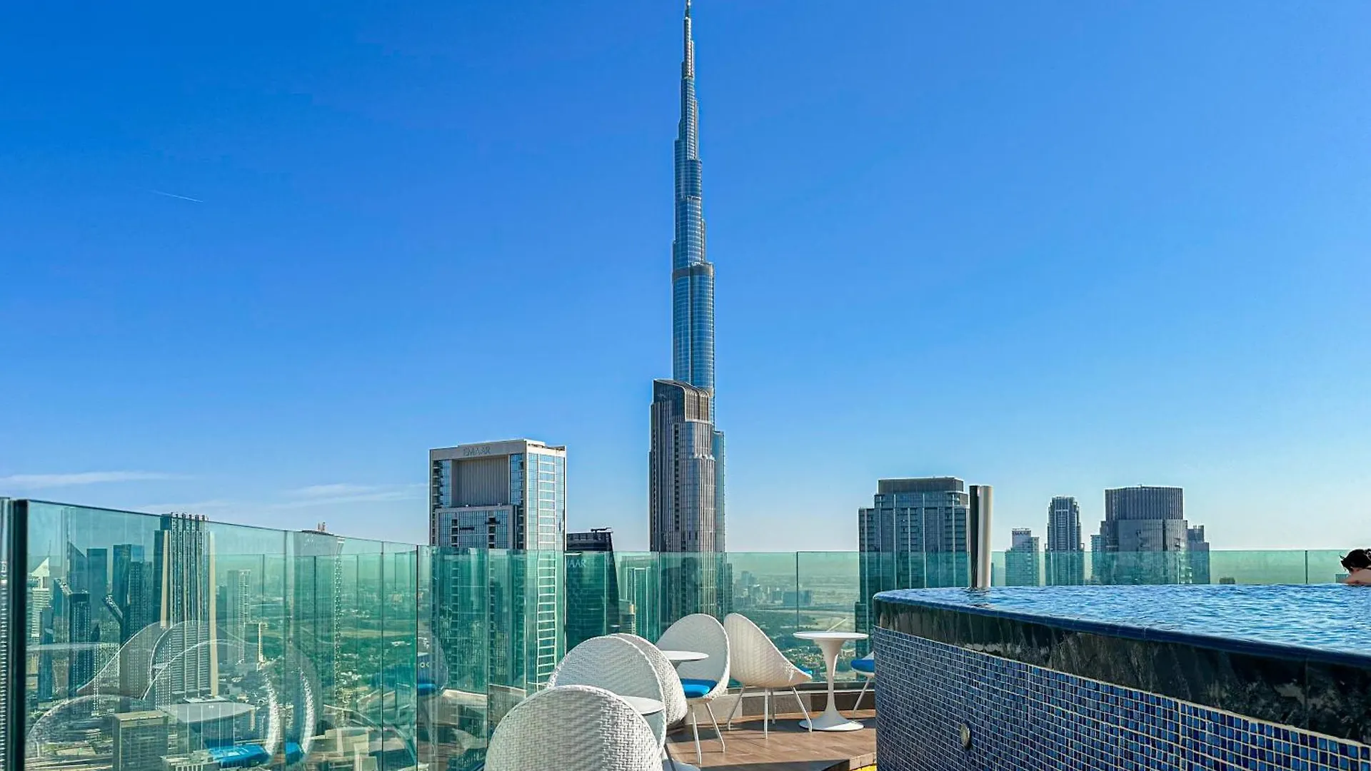 Sky-High Oasis Burj Khalifa Views, Rooftop Infinity Pool, 3Br Apartment In Paramount Hotel Midtown Dubai