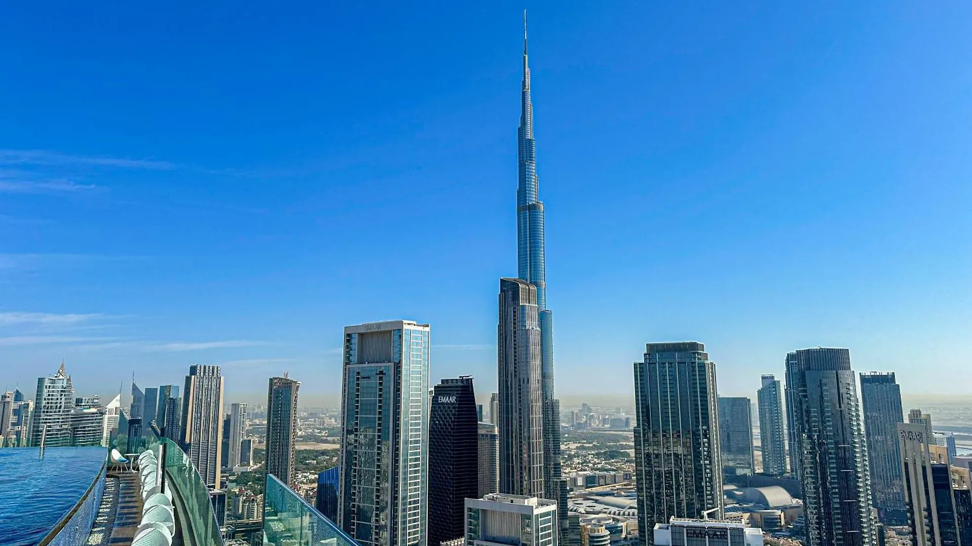 Sky-High Oasis Burj Khalifa Views, Rooftop Infinity Pool, 3Br Apartment In Paramount Hotel Midtown Dubai